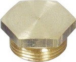 EUROPEAN WATERTIGHT BRASS PLUG W/ METRIC THREADS